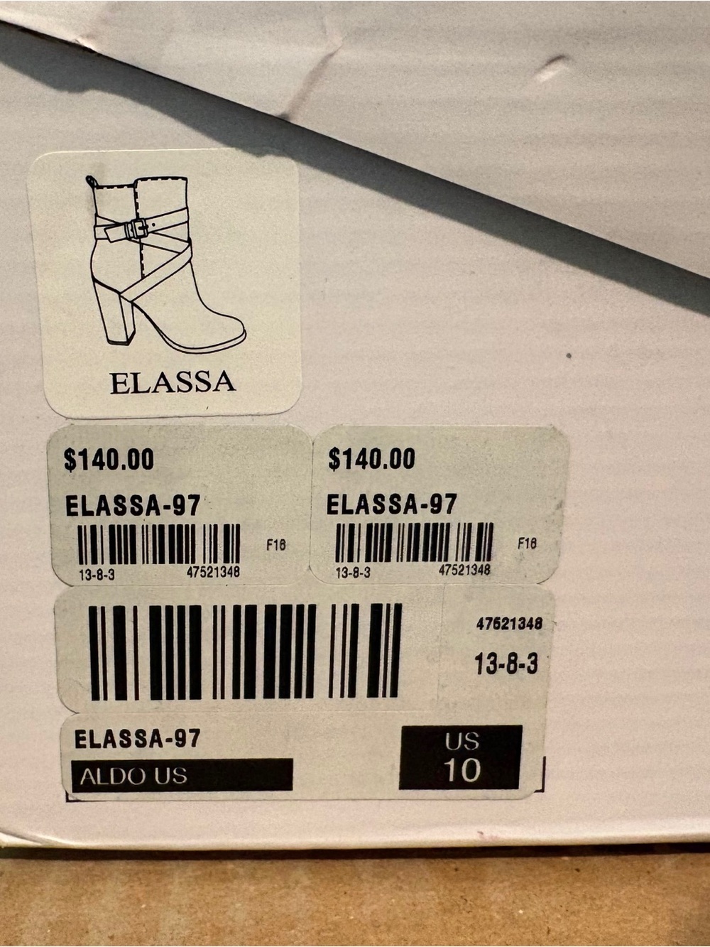 Aldo Elassa Black Ankle Booties